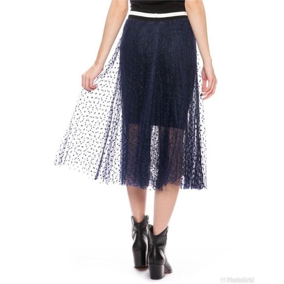 Loyd / Ford Palm Springs two layer mesh and silk skirt - Picture 3 of 12